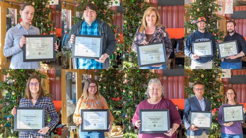 Biochemistry 2021 award winners collage