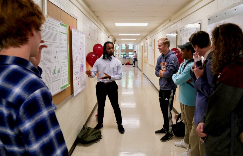 EngelPalooza 2019: Kevin Williams presents his research to a crowd