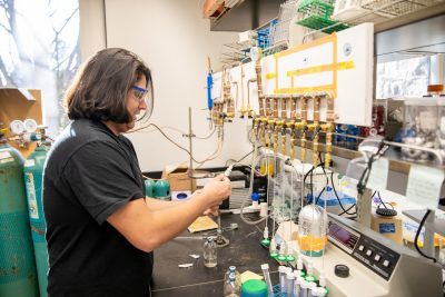 Student in Lab