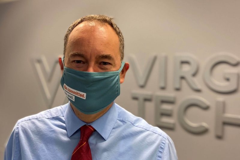 Pictured Bryan Garey, Virginia Tech's Vice President for Human Resources