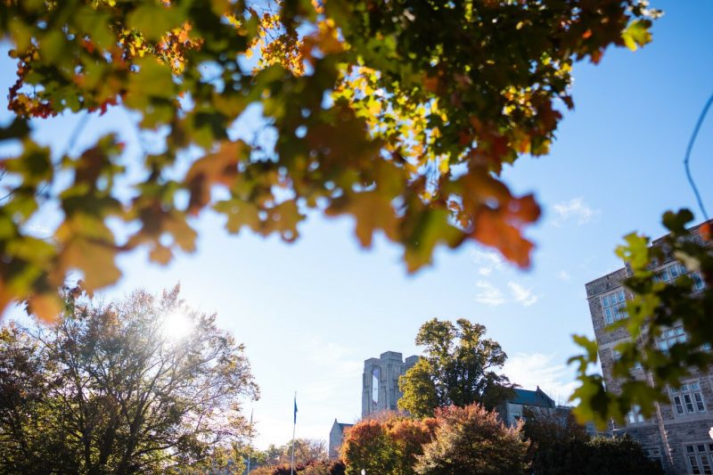 Fall colors on Virginia Tech campus