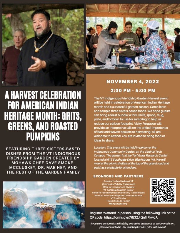 Flyer for the event (information captured below)