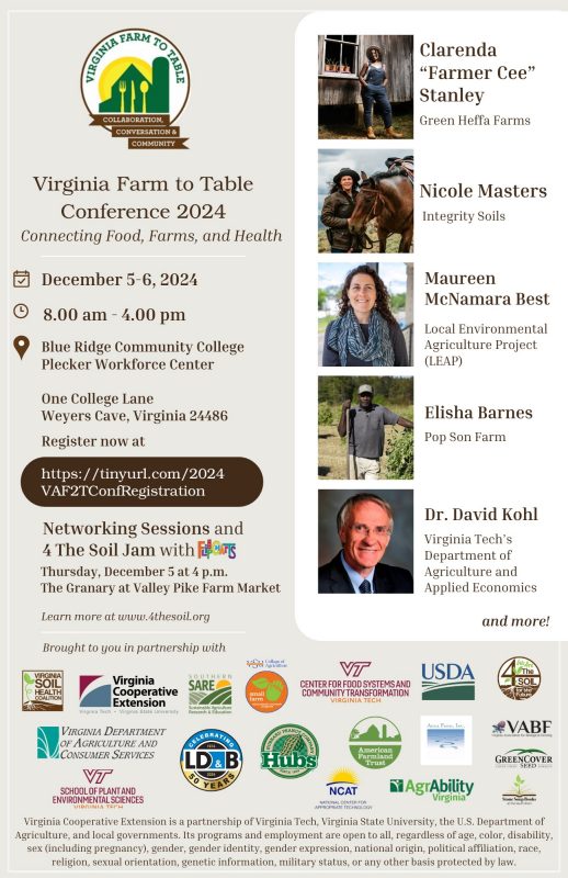 VA Farm to table flyer