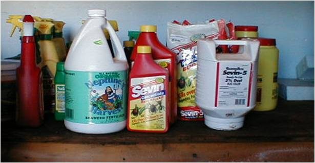 pesticide bottles
