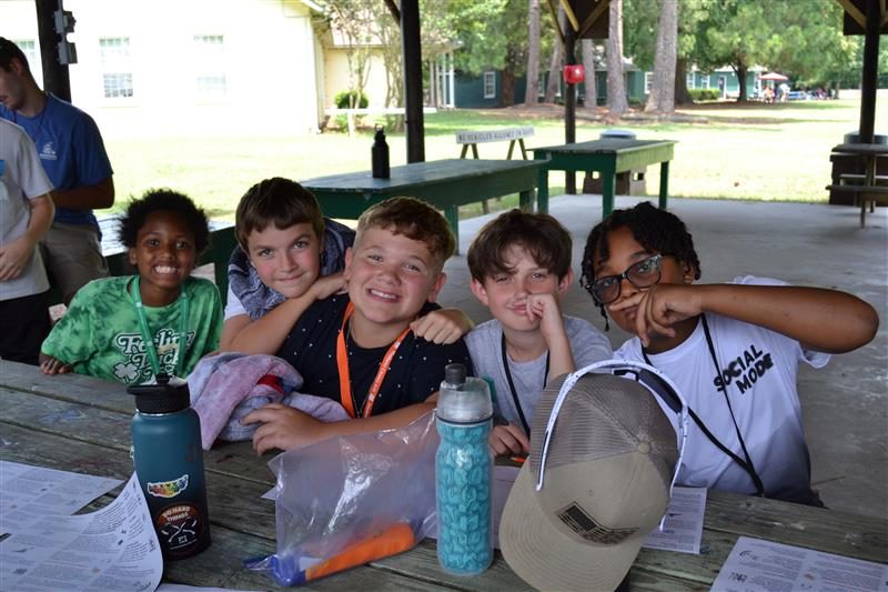 Newport News 4-H campers enjoying a fun day making friends.