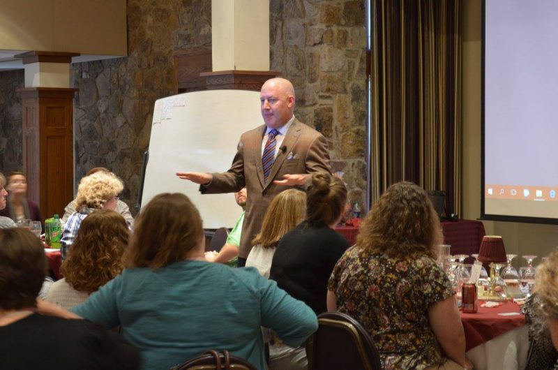 Virginia Tech Men's Basketball  Head Coach Buzz Williams spoke at the 2017 James D. McComas Staff Leadership Seminar on April 26.