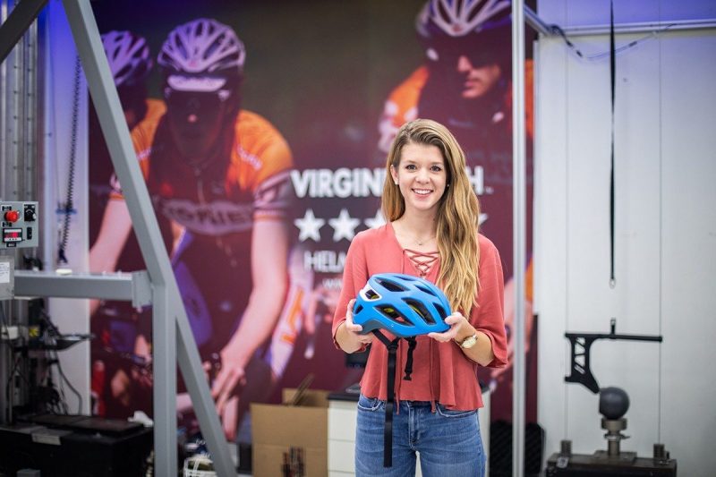 Image of Megan Bland in Helmet Lab 