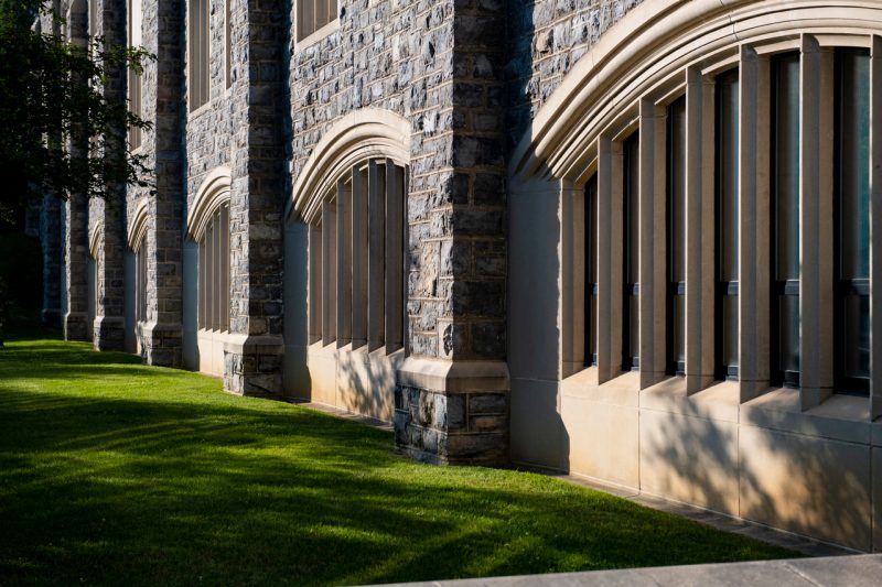 Torgersen Hall in summer