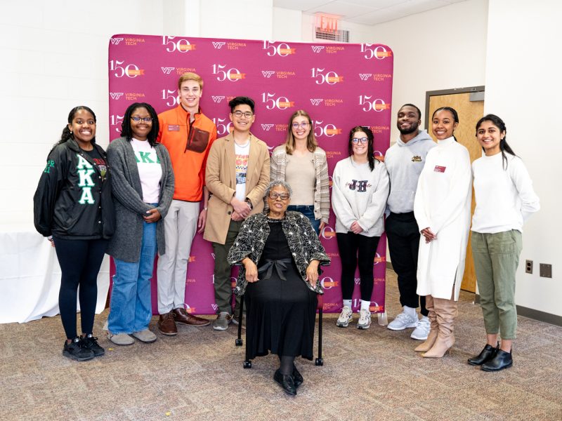 Students with Ms. Opal Lee