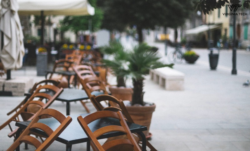 outside seating areas